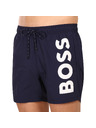 BOSS Тъмносин мъжки бански HUGO BOSS с октопод