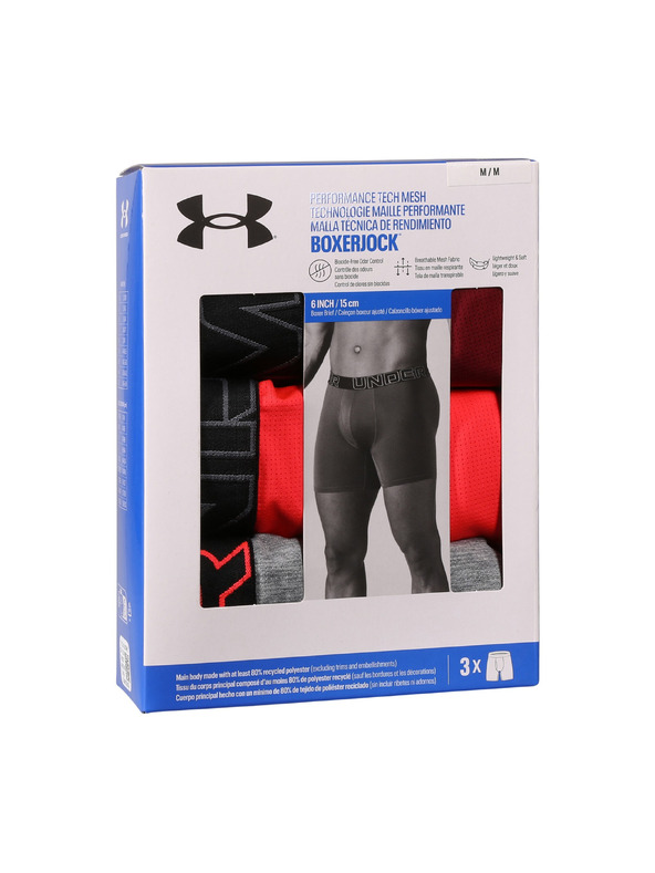 Under Armour Мъжки боксерки Under Armour M UA Perf Tech Mesh 6in (3 бр.)