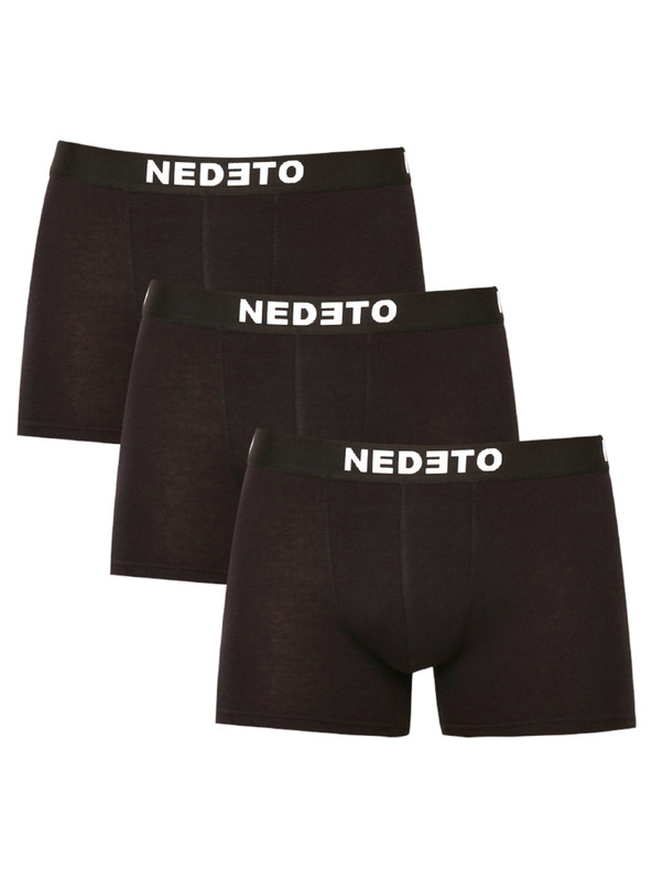 Nedeto Комплект от три мъжки боксерки в черно Nedeto