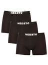 Nedeto Комплект от три мъжки боксерки в черно Nedeto