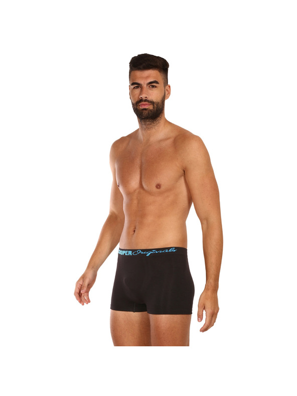 Lee Cooper Комплект от пет чифта мъжки черни боксерки Lee Cooper