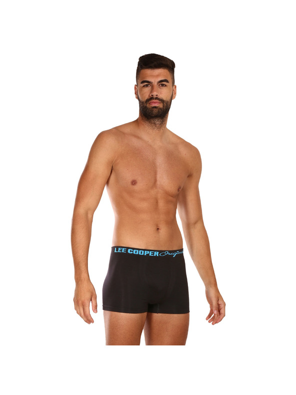 Lee Cooper Комплект от пет чифта мъжки черни боксерки Lee Cooper