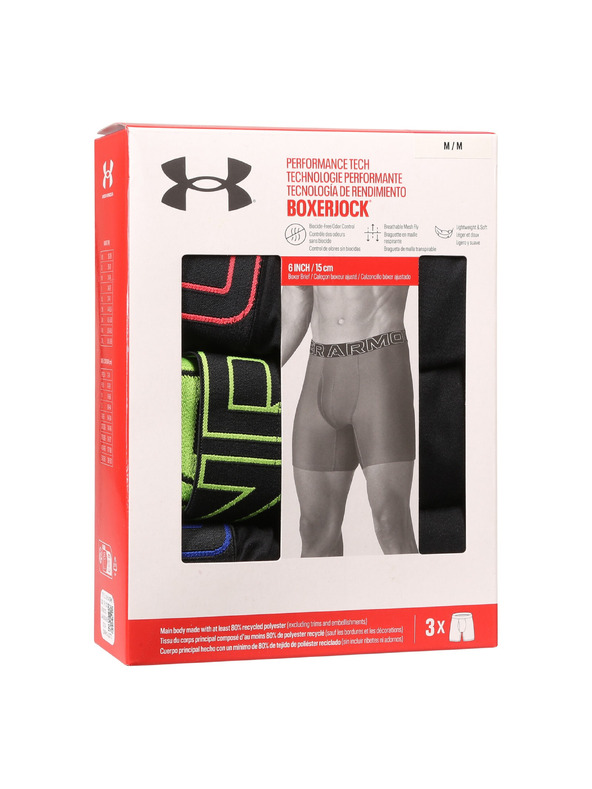 Under Armour Мъжки боксерки Under Armour M UA Perf Tech 6in (3 броя)