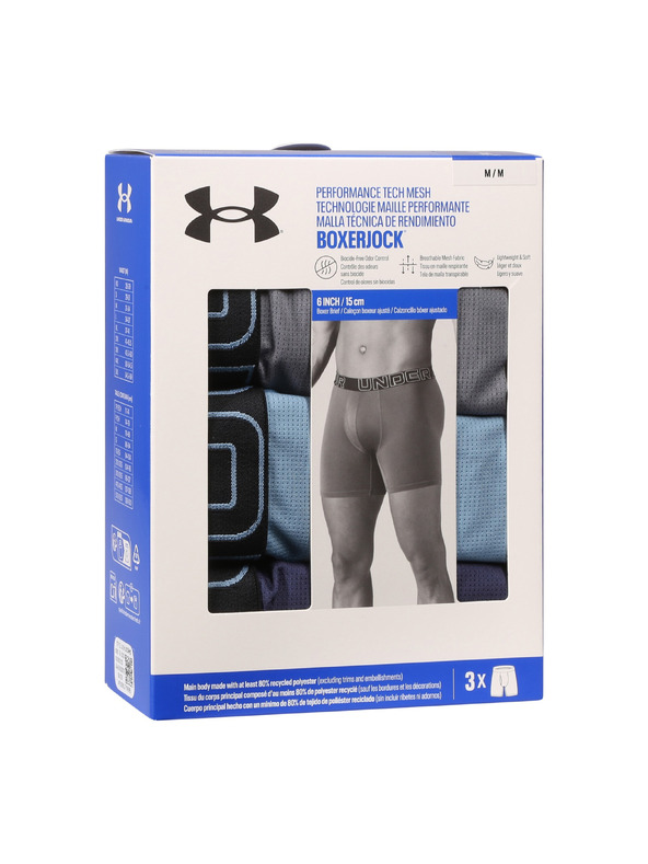 Under Armour Мъжки боксерки Under Armour M UA Perf Tech Mesh 6in (3 бр.)