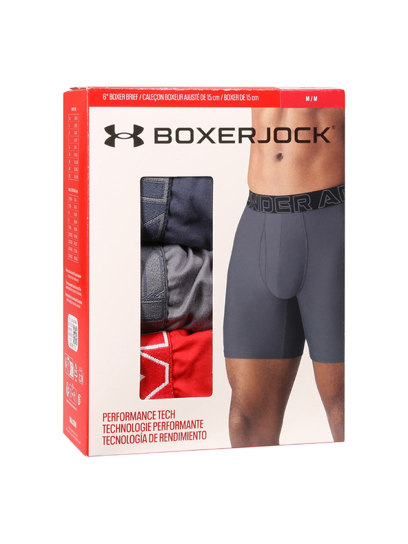 Under Armour Мъжки боксерки Under Armour Ua Performance Tech - Solid 6in - 3pk