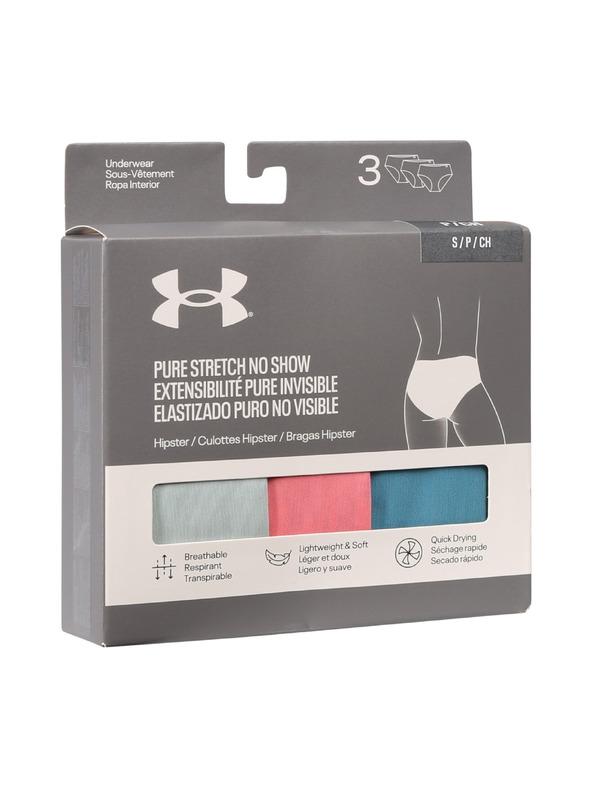 Under Armour Дамски хипстер Under Armour Ua Pure Stretch No Show Hipster-Solid -