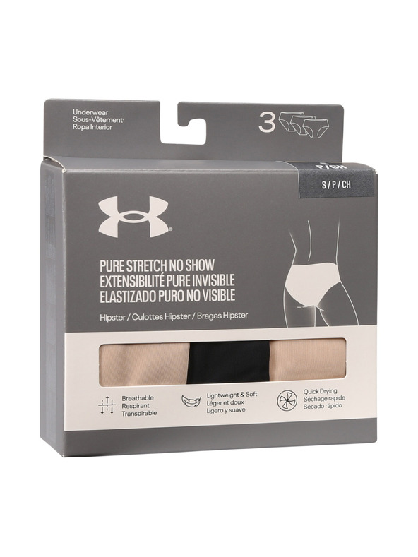 Under Armour Дамски хипстер Under Armour Ua Pure Stretch No Show Hipster-Solid -