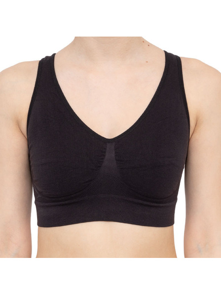 Bellinda EASY BRA - Дамски бюстхалтер без подкрепа спортен тип - черен
