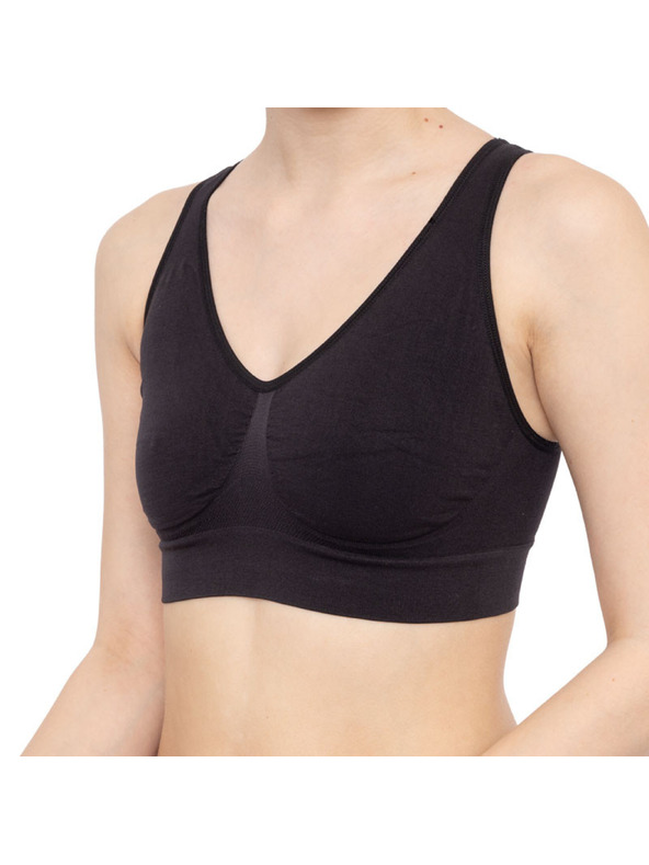 Bellinda EASY BRA - Дамски бюстхалтер без подкрепа спортен тип - черен