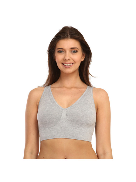 Bellinda EASY BRA - Дамски бюстхалтер без подкрепа спортен тип - сив
