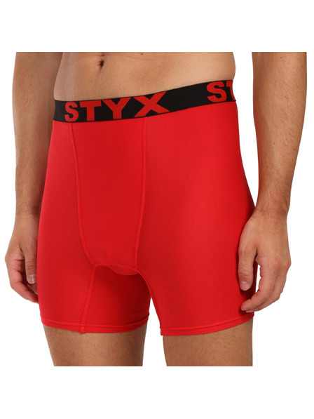 Styx Мъжки боксерки Styx long спортна еластична лента червени