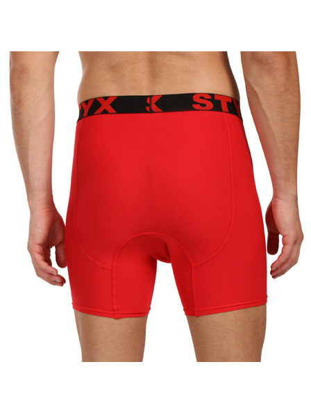 Styx Мъжки боксерки Styx long спортна еластична лента червени