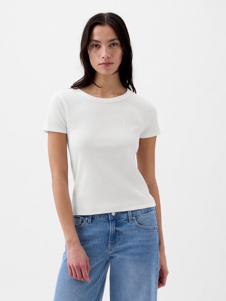 GAP Ребрести тениска с лого GAP