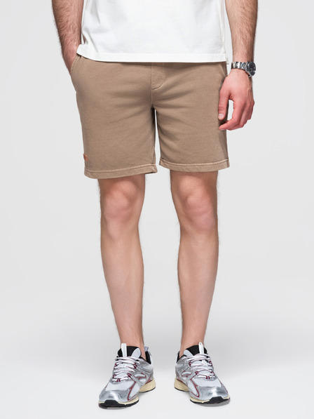 Ombre Clothing Мъжки памучни спортни панталони BASIC brown Ombre Clothing
