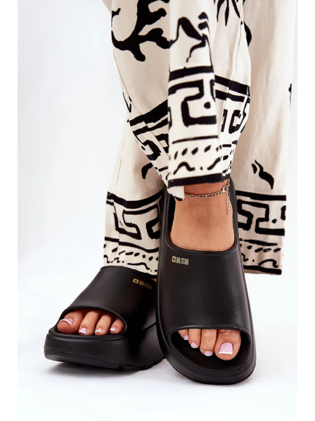 BIG STAR SHOES Дамски пенни пантофли на платформа Big Star – черни