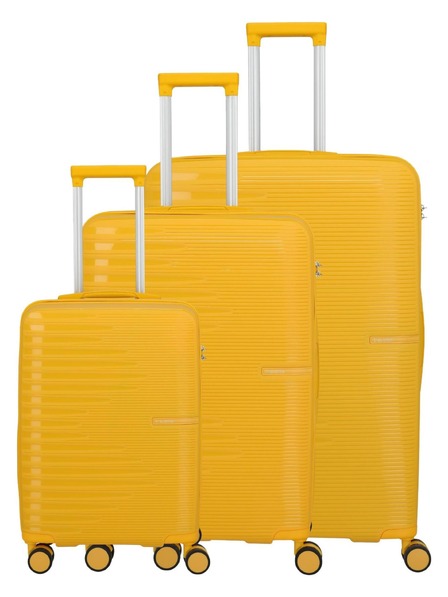 Travelite Набор пътни куфари Travelite Pacific S,M,L Yellow