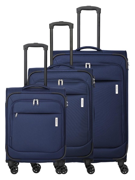 Travelite Набор пътни куфари Travelite Priego S,M,L Navy