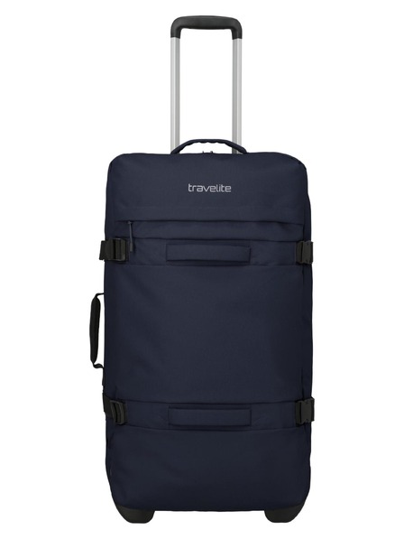Travelite Пътна чанта Travelite Bolonia Wheeled Duffle L Navy