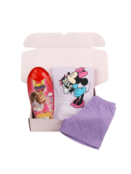 Trenýrkárna Момичешки подаръчен комплект пижама Minnie и шампоан Маша и мечока