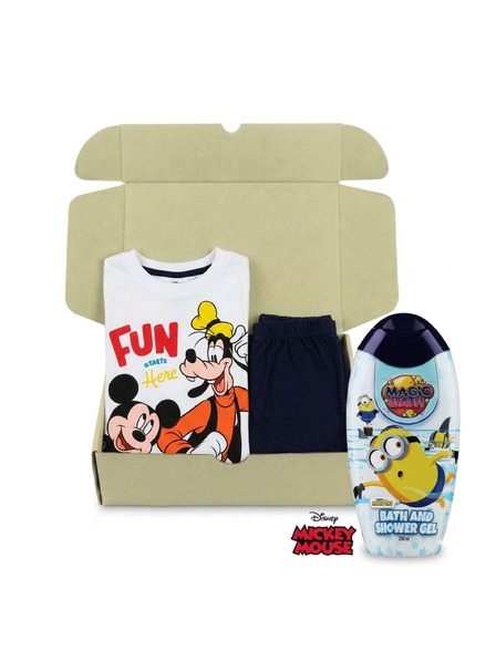 Trenýrkárna Момчешки подаръчен комплект пижама Mickey и душ гел Миньони