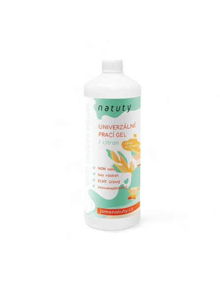 Natuty Универсален гел за пране Natuty с аромат на лимон 1000 ml