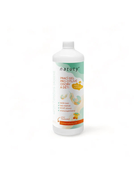 Natuty Гел за пране Natuty за чувствителни хора и деца 1000 ml
