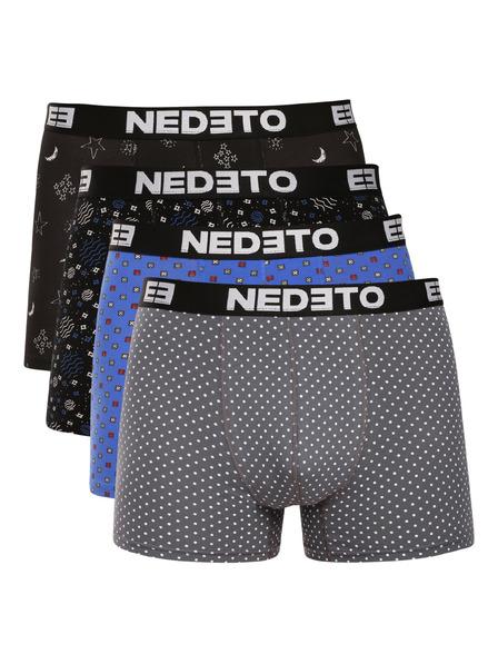 Nedeto Комплект от четири - мъжки боксерки Nedeto многоцветни