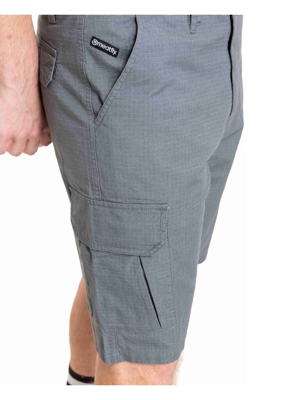 Meatfly Мъжки шорти Meatfly Syndrom Grey Ripstop