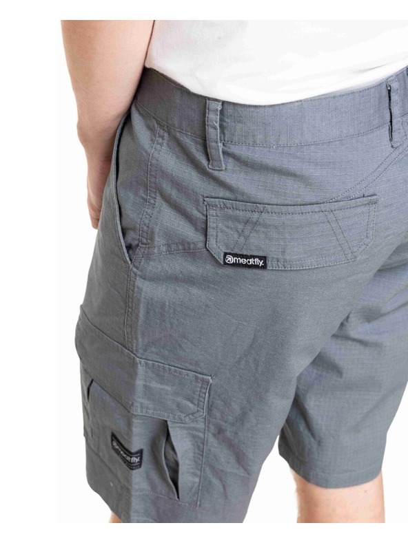 Meatfly Мъжки шорти Meatfly Syndrom Grey Ripstop
