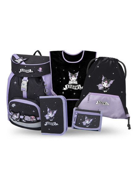 BAAGL  BAAGL SET 5 Airy Kuromi Fortune Dream: раница, пенал, торба, престилка, портмоне GRS