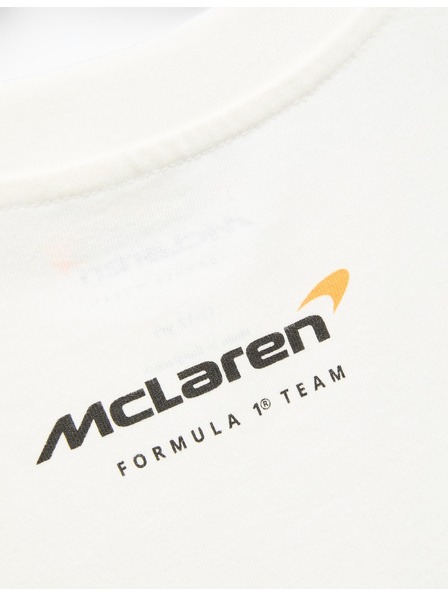 Marks & Spencer Тениска от чист памук с графична мотив McLaren™ (2–16 години) Marks & Spencer бяла