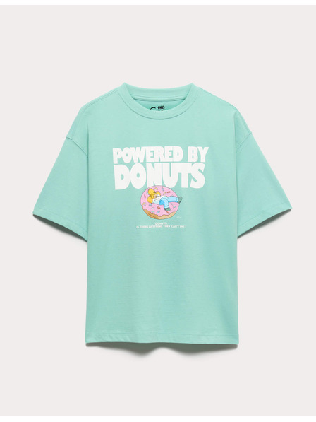 Marks & Spencer Тениска с мотив The Simpsons™ от чист памук (6–16 години) Marks & Spencer синя