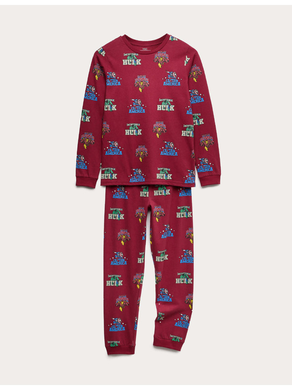 Marks & Spencer Пижама Marvel™ (3–12 години) Marks & Spencer червена
