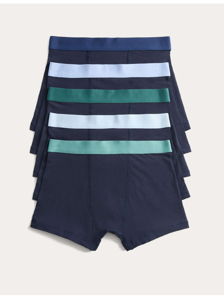Marks & Spencer Боксерки с висок дял на памука (5–16 години), комплект 5 броя Marks & Spencer черен