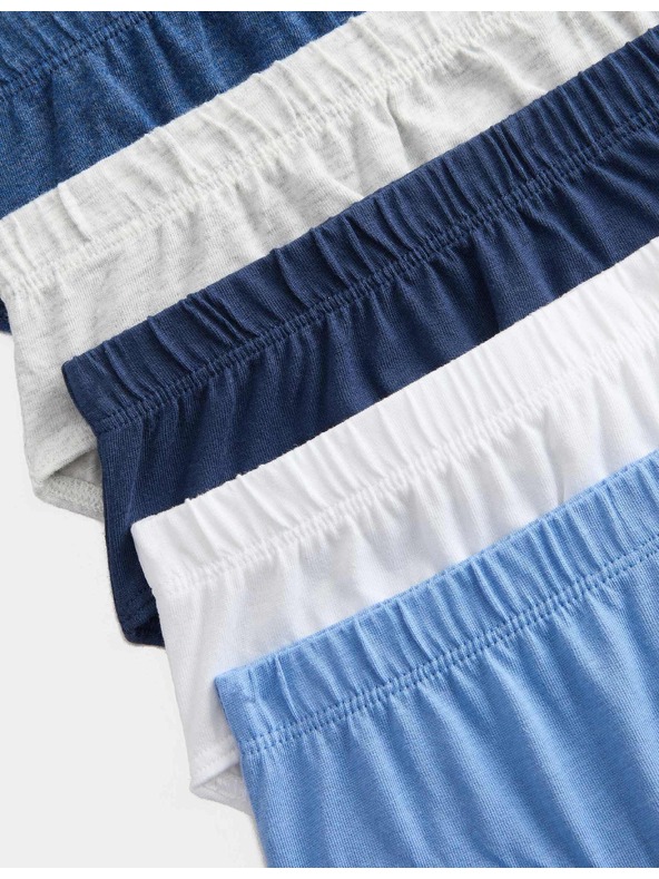 Marks & Spencer Бикини от чистo памук, опаковка 10 броя (2–14 години) Marks & Spencer синя