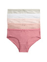 Marks & Spencer Памучни slip с еластан, 10 броя в опаковка (2–14 години) Marks & Spencer многоцветен
