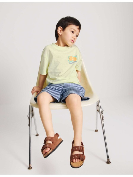 Marks & Spencer 2-дялен комплект тениска и шорти от чистo памук (2–8 години) Marks & Spencer жълт