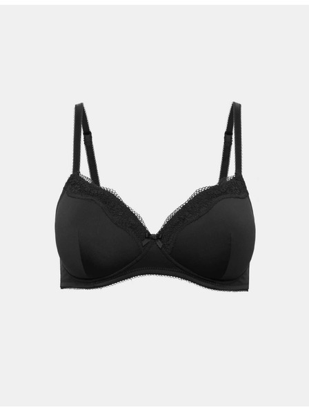 Marks & Spencer Дантелен сутиен Jasmine, пълна чашка, без костици (A–E) Marks & Spencer черен