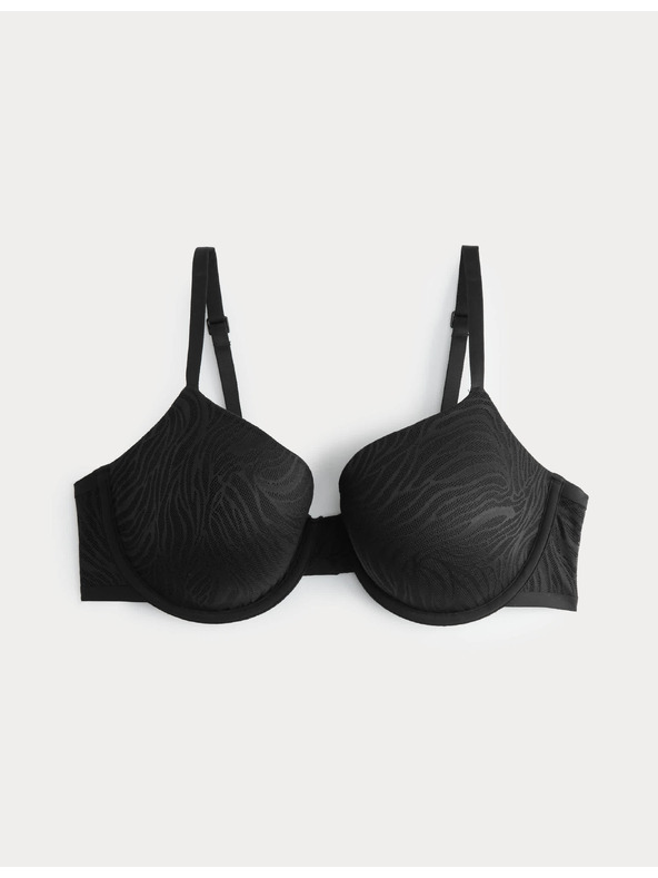 Marks & Spencer Дантелен сутиен Body с костици и половин чашки (A-E) Marks & Spencer черен