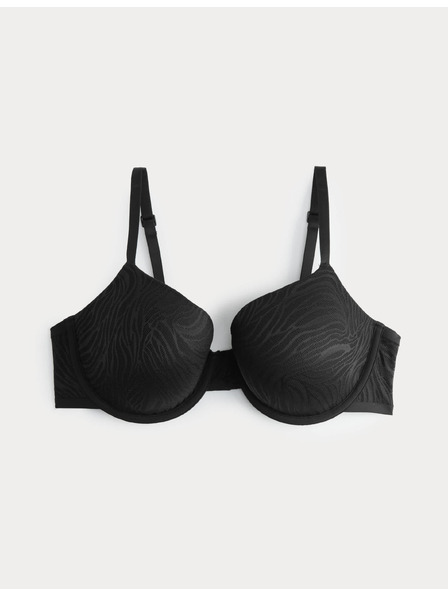 Marks & Spencer Дантелен сутиен Body с костици и половин чашки (A-E) Marks & Spencer черен