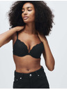 Marks & Spencer Дантелен push-up сутиен с дълбокото деколте Jasmine с костици, (размер A–E) Marks & Spencer черен