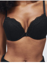 Marks & Spencer Дантелен push-up сутиен с дълбокото деколте Jasmine с костици, (размер A–E) Marks & Spencer черен