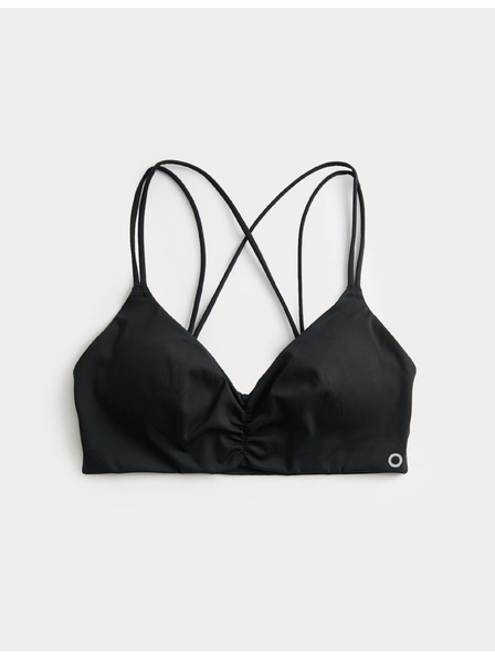 Marks & Spencer Съкратена спортна триъгълна бюстхалтер без кости Marks & Spencer черен
