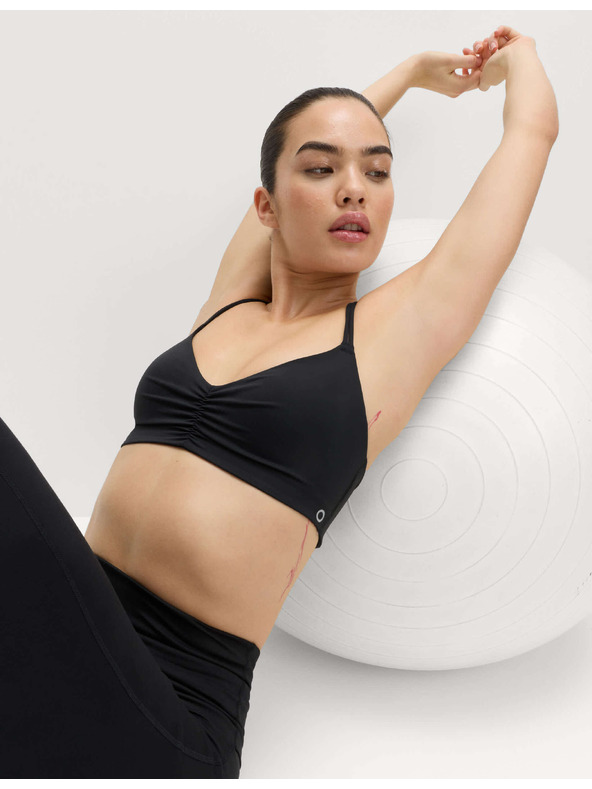 Marks & Spencer Съкратена спортна триъгълна бюстхалтер без кости Marks & Spencer черен