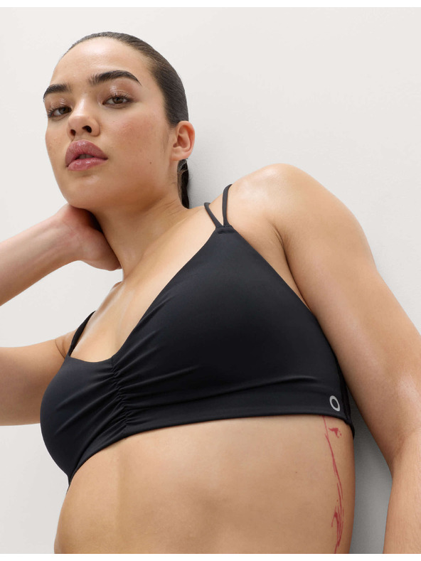 Marks & Spencer Съкратена спортна триъгълна бюстхалтер без кости Marks & Spencer черен
