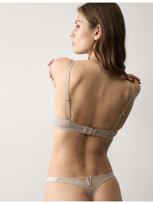 Marks & Spencer Бродиран деколтен бюстхалтер Florence с кости (A–E) Marks & Spencer кафяв
