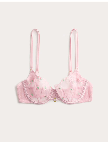 Marks & Spencer Бюстхалтер Leah с кости, бродерия и полутаси (A–E) Marks & Spencer розов
