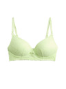 Marks & Spencer Дантелен деколтен бюстхалтер Ida без кости (A-E) Marks & Spencer зелен