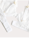 Marks & Spencer Дантелен деколтен бюстхалтер Ida с кости, размер A–E Marks & Spencer бял