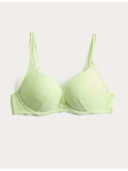 Marks & Spencer Дантелен push-up деколтен бюстхалтер Ida с кости (A–E) Marks & Spencer зелен